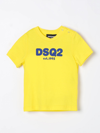 DSQUARED2 JUNIOR T恤 DSQUARED2 JUNIOR 儿童 颜色 黄色,F14277003
