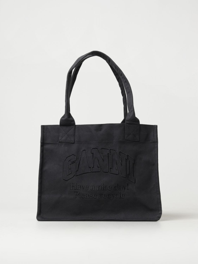 Ganni Tote Bags  Woman Colour Black