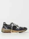 Golden Goose Running Dad Net And Nappa Upper Suede Star Shoes In Black