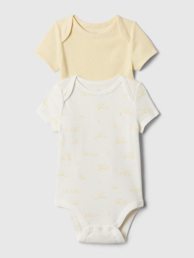 Gap Kids' Baby First Favorites Bodysuit (2-pack) In Maize Yellow