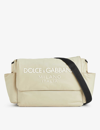 DOLCE & GABBANA BRAND-PRINT SLIP-POCKET SHELL CHANGING BAG