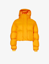 Cordova Women's Ember Aomori Brand-appliqué Shell-down Jacket In Orange
