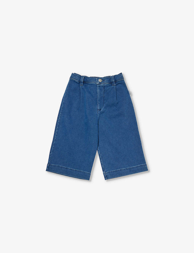Claude & Co. Babies' Mid-rise Wide-leg Stretch-organic Denim Jeans 6 Months-5 Years In Blue