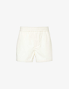 Bottega Veneta Mens Dove Elasticated-waist Slip-pocket Cotton-twill Shorts