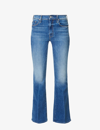MOTHER MOTHER WOMENS ITS A SMALL WORLD THE WEEKENDER SLIM-LEG MID-RISE STRETCH-DENIM JEANS