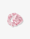 Emi Jay Womens Candy Pink Rosette Satin Hair Tie