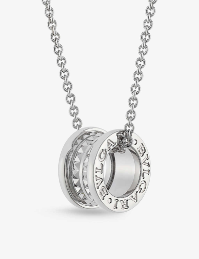 Bvlgari Womens Silver Save The Children B.zero1 Sterling-silver Pendant Necklace