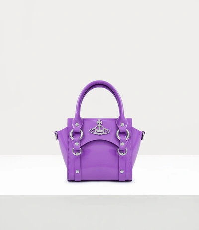 Vivienne Westwood Betty Mini Handbag With Chain In Purple