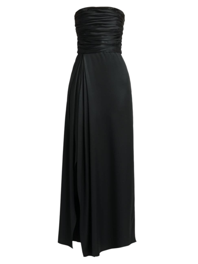Giorgio Armani Women's Strapless Gathered Silk Gown In Printed