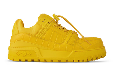 Pre-owned Louis Vuitton Lv Trainer Maxi Sneaker Yellow