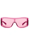 Dolce & Gabbana Mask Sunglasses In Pink