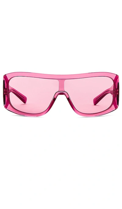 Dolce & Gabbana Mask Sunglasses In Pink