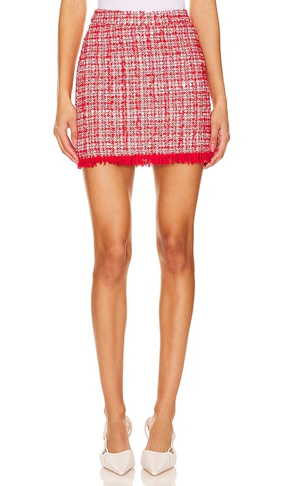 Generation Love Stormi Plaid Mini Skirt In Red
