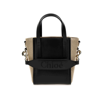 Chloé Tote Sense Shoulder Bag In Black