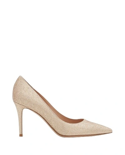 Gianvito Rossi Gold Pointed Toe Pumps