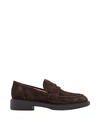 GIANVITO ROSSI BROWN SUEDE LOAFERS