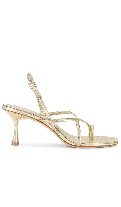 Studio Amelia Agatha 70 Heel In Metallic Gold