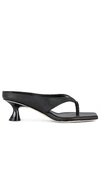 Studio Amelia Black Angela 50mm Heeled Sandals In Black