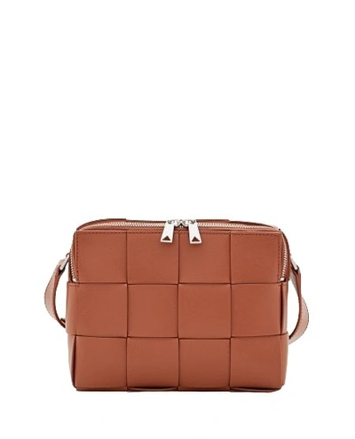 Bottega Veneta Cassette Shoulder Bag In Brown