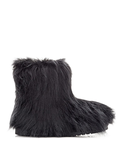 Stand Studio Olivia Faux Fur Ankle Boots In Black