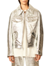 INTERIOR WOMEN'S THE STERLING METALLIC LEATHER JACKET