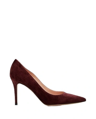 GIANVITO ROSSI RED PUMPS 85MM