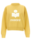 Isabel Marant Étoile Moby High-neck Logo Sweatshirt In Yellow