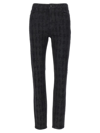 Karl Lagerfeld Textured Pattern Jeans Belt Loops In Black