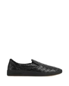Bottega Veneta Woven Leather Sawyer Slip On Sneakers In Black