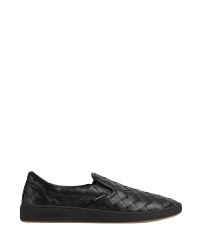 BOTTEGA VENETA SLIP-ON LEATHER SNEAKERS