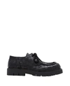 Bottega Veneta Haddock Lace Up Deep Calf Weave In Black