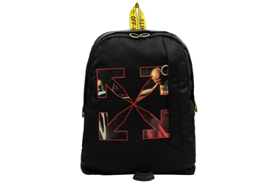 Pre-owned Off-white Caravaggio Easy Backpack Black/red