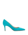 Gianvito Rossi Pointed-toe Slip-on Pumps In Blue