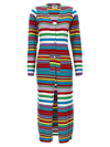 Mo5ch1no Jeans Striped Cardigan In Multicolor