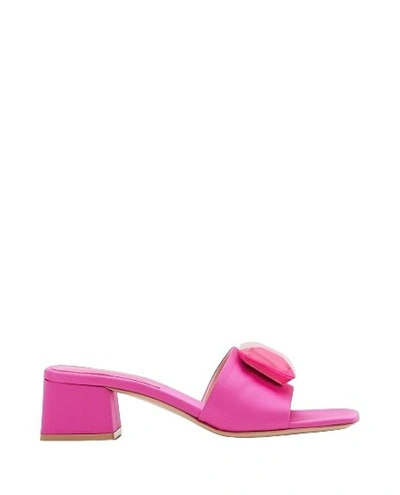 Gianvito Rossi Pink 4.5cm Block Heel Sandals