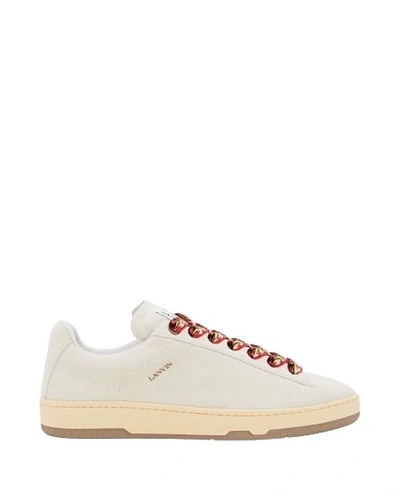 LANVIN WHITE LEATHER SNEAKERS