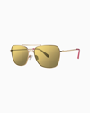 Lilly Pulitzer Kate Sunglasses In Gold Metallic