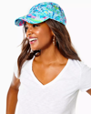Lilly Pulitzer Run Around Hat In Whisper Blue Lilly Loves Nantucket Small