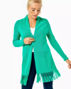 Lilly Pulitzer Tatum Cardigan In Everglades Green