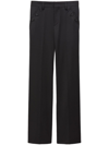 Filippa K Straight Leg Tailored Trousers In Black