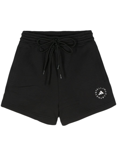 Adidas By Stella Mccartney Logo Training Shorts In Black