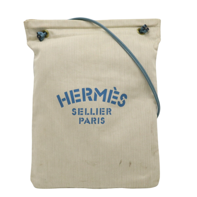 Hermes Hermès Aline White Canvas Shoulder Bag ()