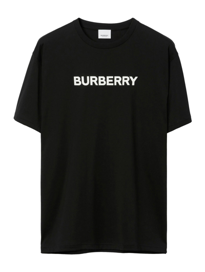 BURBERRY COTTON T-SHIRT WITH LOGO