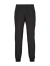 Prada Triangle-logo Silk-blend Track Pants In Black