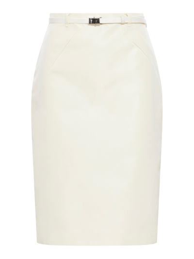 Prada Skirt Faille In White