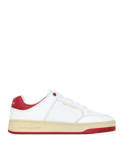 SAINT LAURENT SL/61 LEATHER SNEAKERS