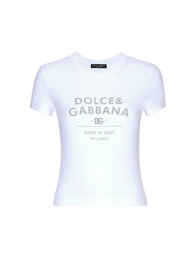 Dolce & Gabbana T-shirt With Print In White