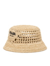 PRADA WOVEN FABRIC BUCKET HAT