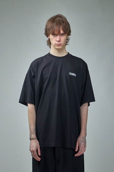 Vetements Black Embroidered T-shirt