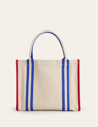 Boden Structured Canvas Tote Bag Natural Colourblock Women